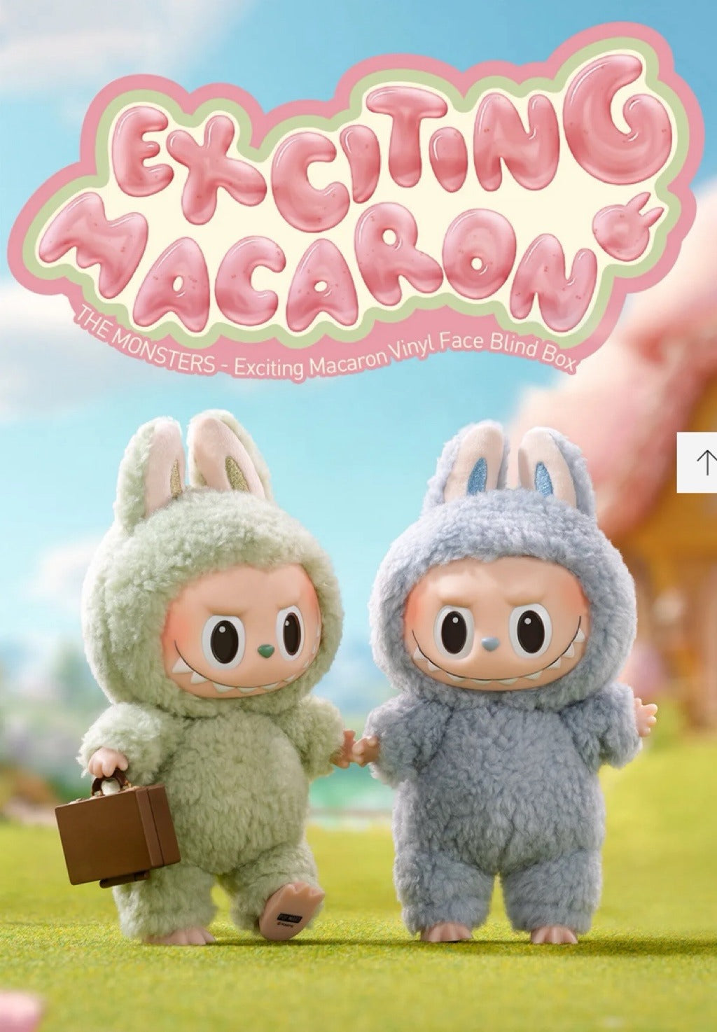 THE MONSTERS Exciting Macaroons - LABUBU v1 Plush Pendant