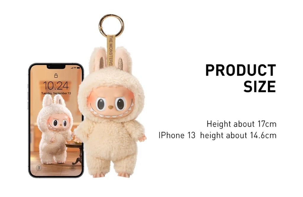 THE MONSTERS Exciting Macaroons - LABUBU v1 Plush Pendant