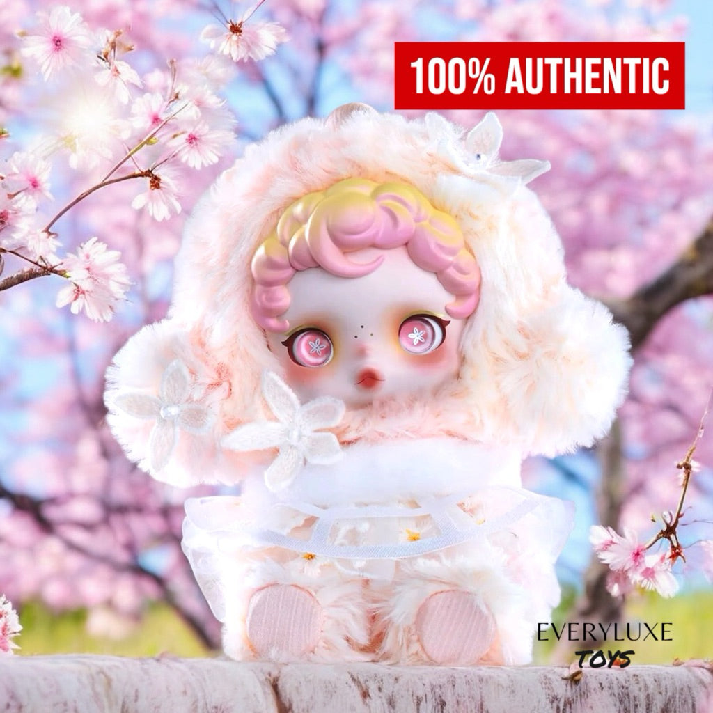 SKULLPANDA L’impressionnisme Plush Doll Pendant Bagcharm Mist Lightning Windflower Dawn Dew