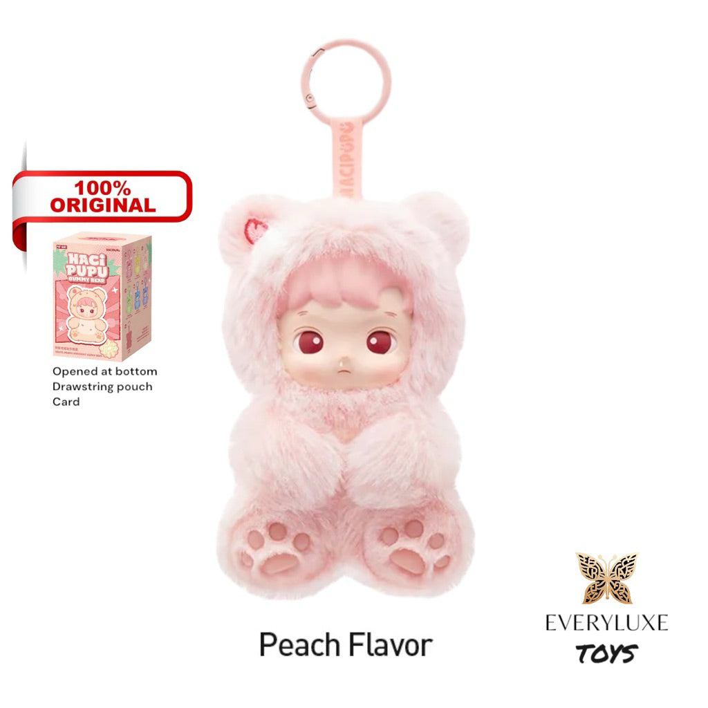 HACIPUPU Gummy Bear Series Vinyl Plush Pendant Peach Cherry Blueberry Green Apple Grape Pineapple