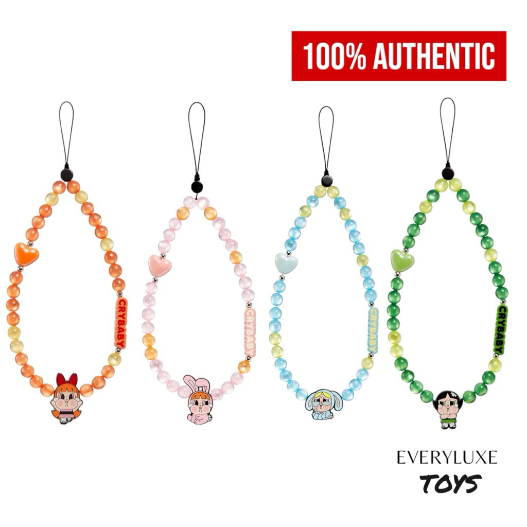 CRYBABY x PPG Powerpuff Girls Series Phone Charm Strap bunny blossom buttercup bubbles