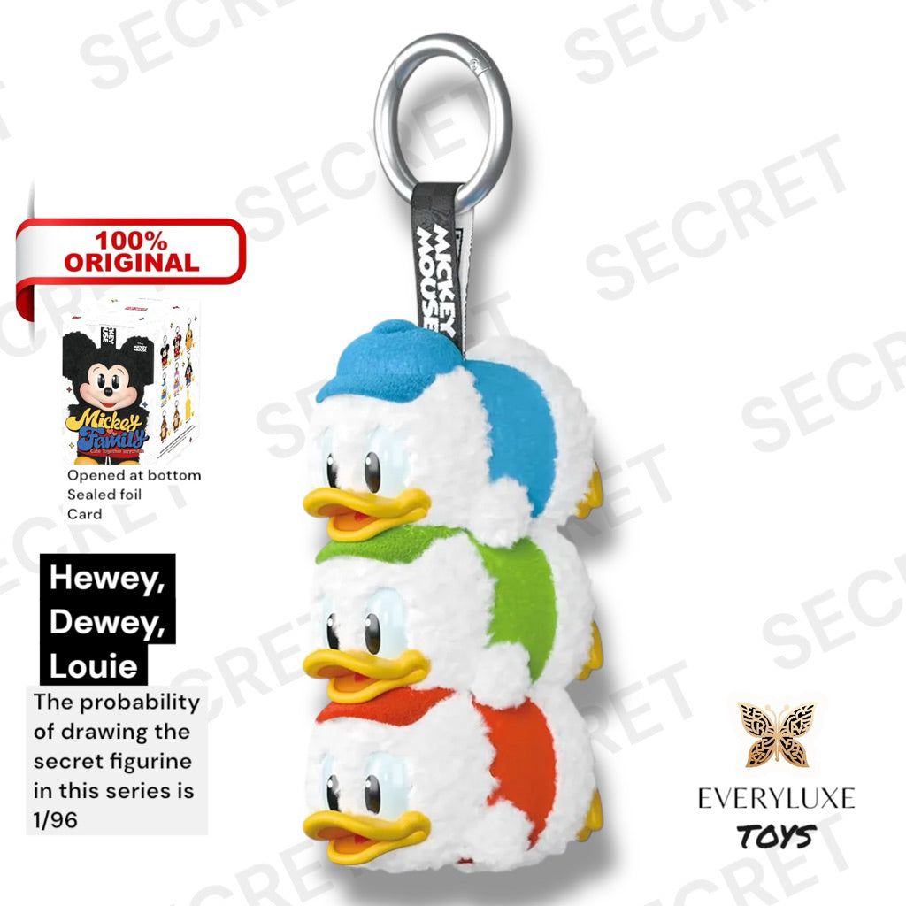 POPMART Mickey Family Cute Together Keychain Series mickey minnie daisy pluto goofy chip dale secret