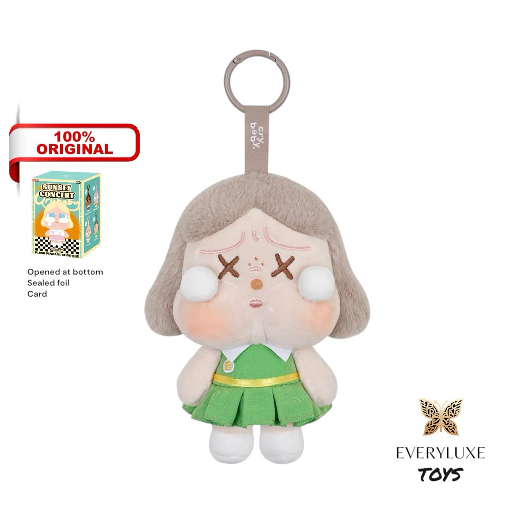 CRYBABY Sunset Concert Series-Plush Pendant Bag charm Pink white gray Secret Gradation season