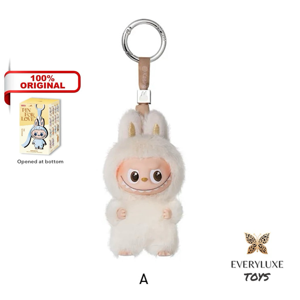 THE MONSTERS LABUBU V4 Pin for Love Vinyl Plush Pendant A-M N-Z Secret Heart ! Bagcharm