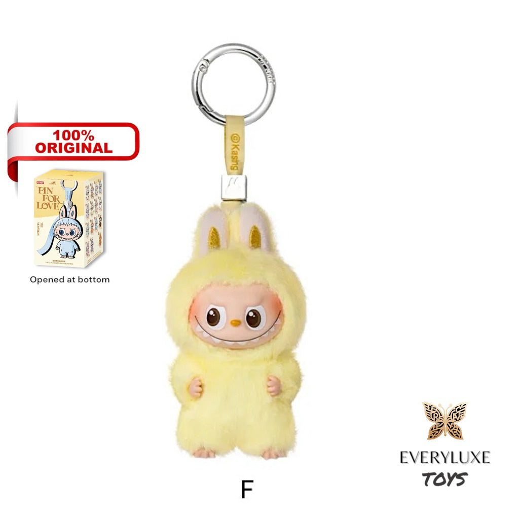 THE MONSTERS LABUBU V4 Pin for Love Vinyl Plush Pendant A-M N-Z Secret Heart ! Bagcharm