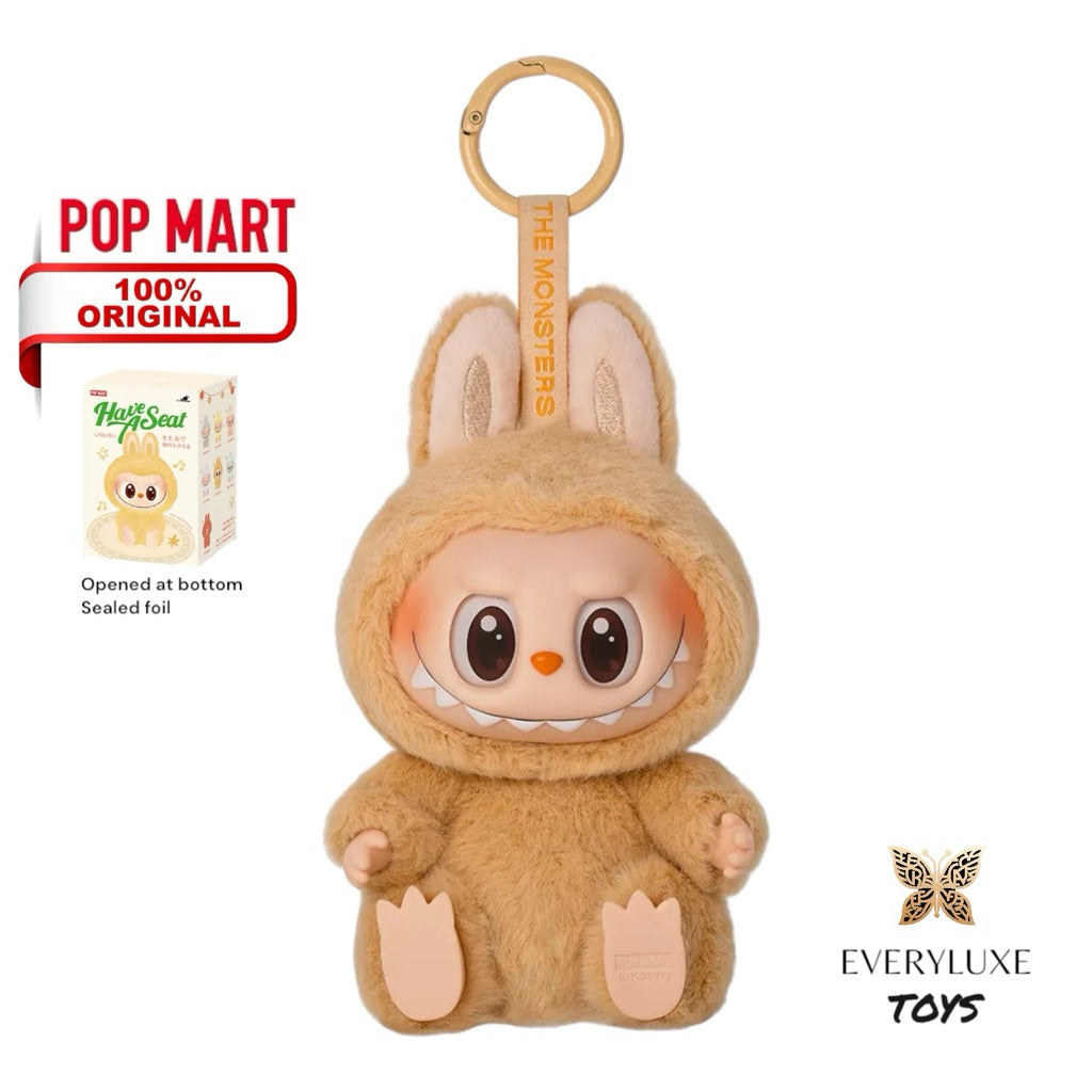 POPMART Have A Seat Labubu V2 Vinyl Plush Pendant BABA DADA QUQU HEHE ZIZI SISI bagcharm Blind box