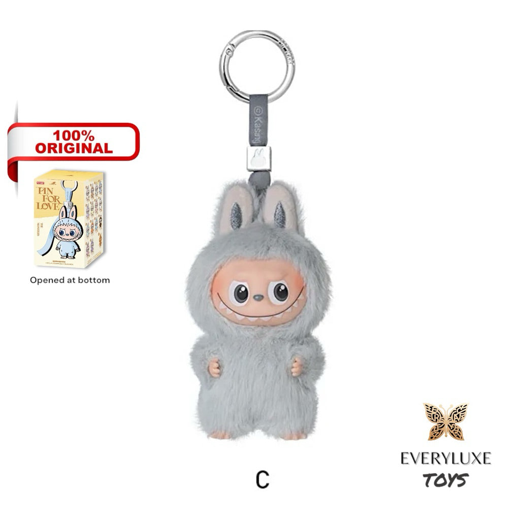 THE MONSTERS LABUBU V4 Pin for Love Vinyl Plush Pendant A-M N-Z Secret Heart ! Bagcharm
