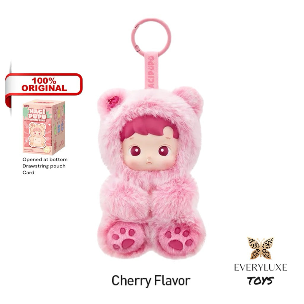HACIPUPU Gummy Bear Series Vinyl Plush Pendant Peach Cherry Blueberry Green Apple Grape Pineapple