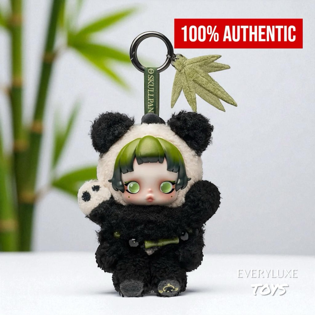 SKULLPANDA Lazy Panda Plush Pendant Bagcharm Keychain