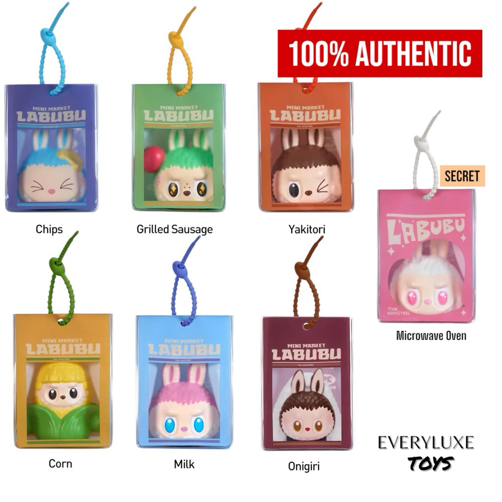 THE MONSTERS Wacky Mart Series-Pinch Pendant Bag charm corn chips milk yakitori sausage onigiri