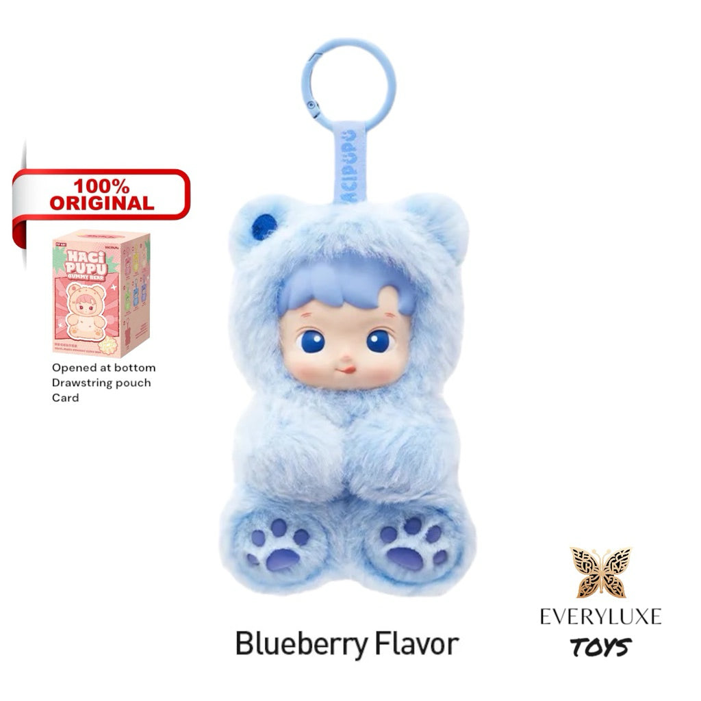 HACIPUPU Gummy Bear Series Vinyl Plush Pendant Peach Cherry Blueberry Green Apple Grape Pineapple