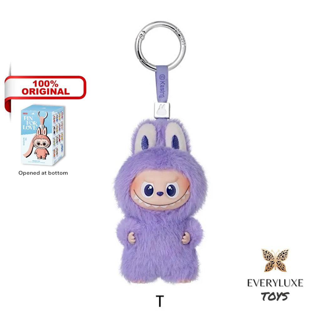 THE MONSTERS LABUBU V4 Pin for Love Vinyl Plush Pendant A-M N-Z Secret Heart ! Bagcharm