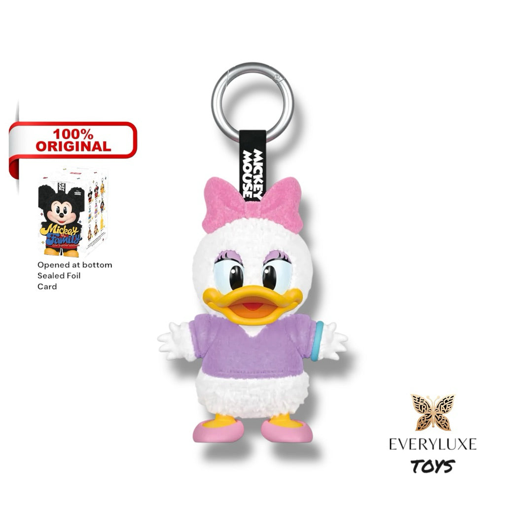 POPMART Mickey Family Cute Together Keychain Series mickey minnie daisy pluto goofy chip dale secret