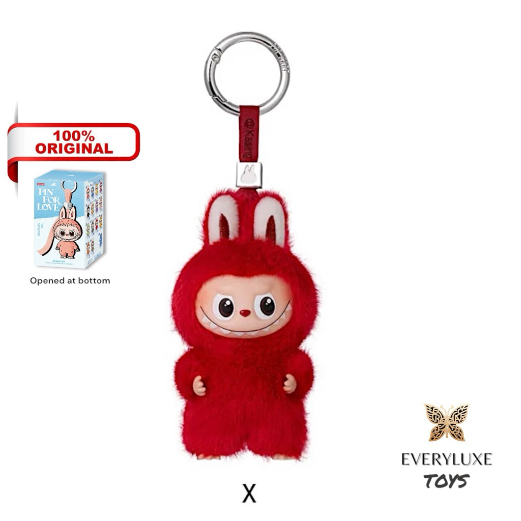 THE MONSTERS LABUBU V4 Pin for Love Vinyl Plush Pendant A-M N-Z Secret Heart ! Bagcharm