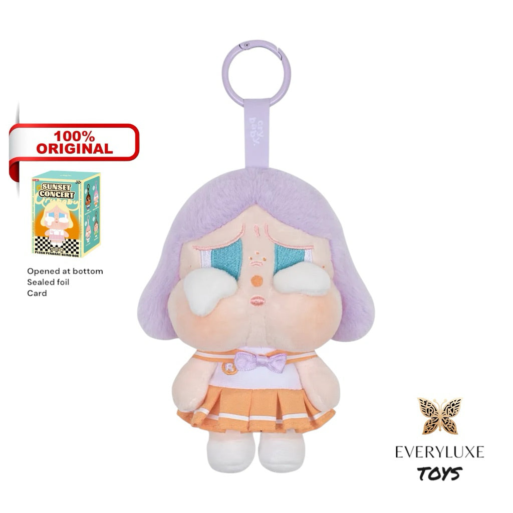 CRYBABY Sunset Concert Series-Plush Pendant Bag charm Pink white gray Secret Gradation season