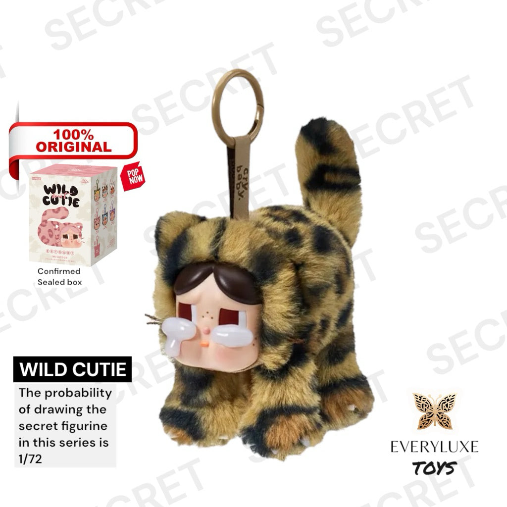 POPMART CRYBABY Wild but Cutie Plush Pendant Pink Vintage Vanilla Denim Camo Neon Cutie