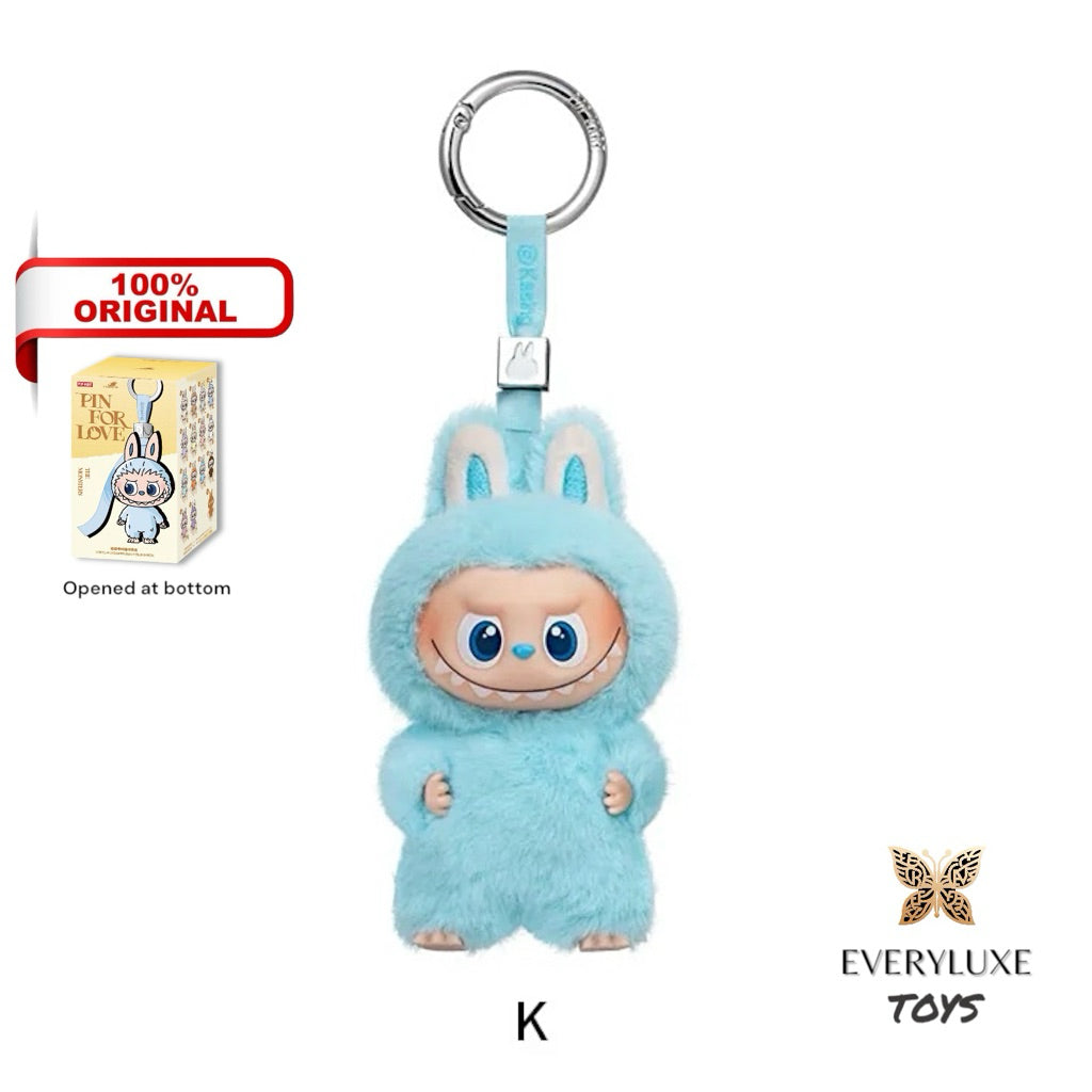 THE MONSTERS LABUBU V4 Pin for Love Vinyl Plush Pendant A-M N-Z Secret Heart ! Bagcharm