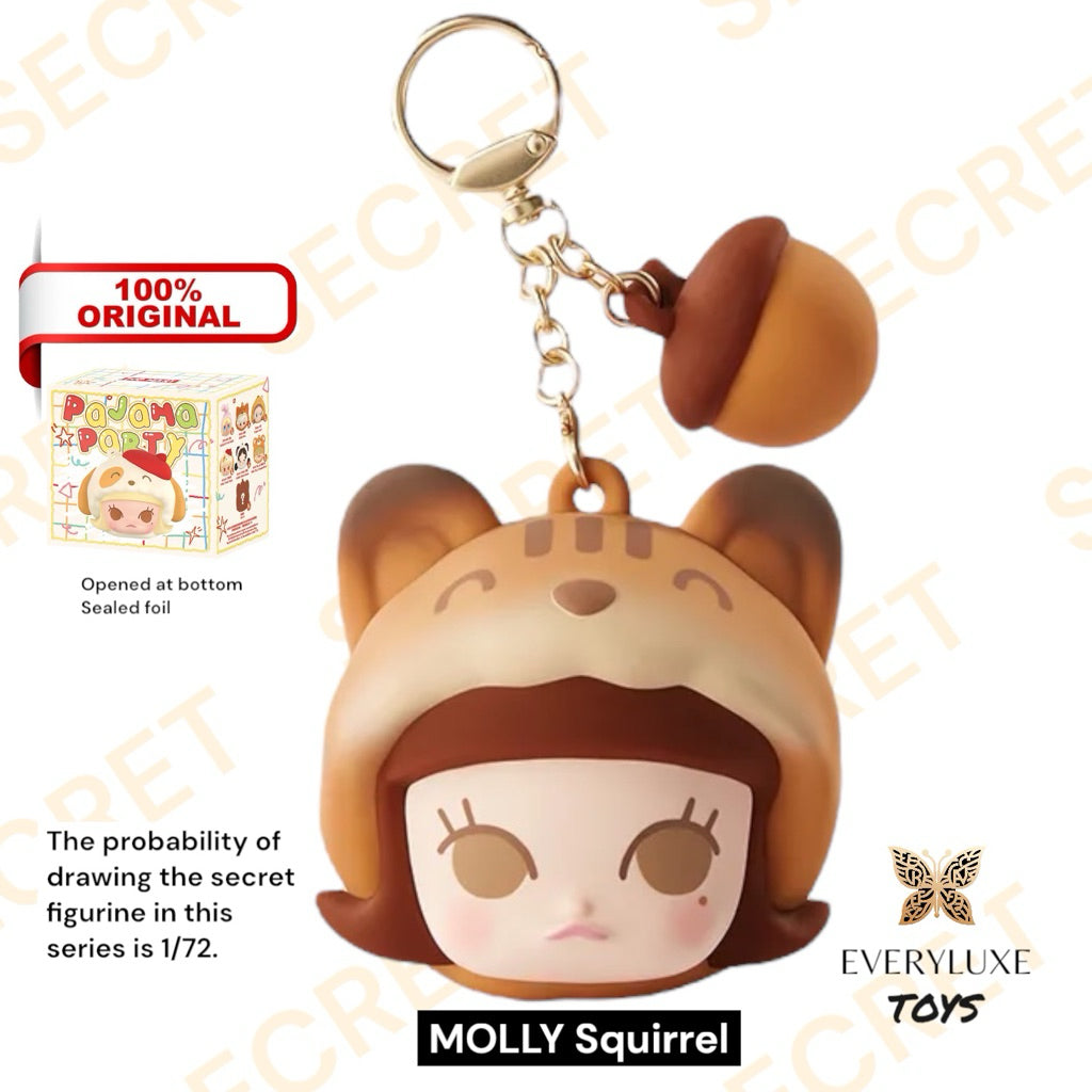 POP BEAN Pajama Party earphone bag case Molly Puppy Skullpanda Panda Dimoo Crybaby Squirrel Secret