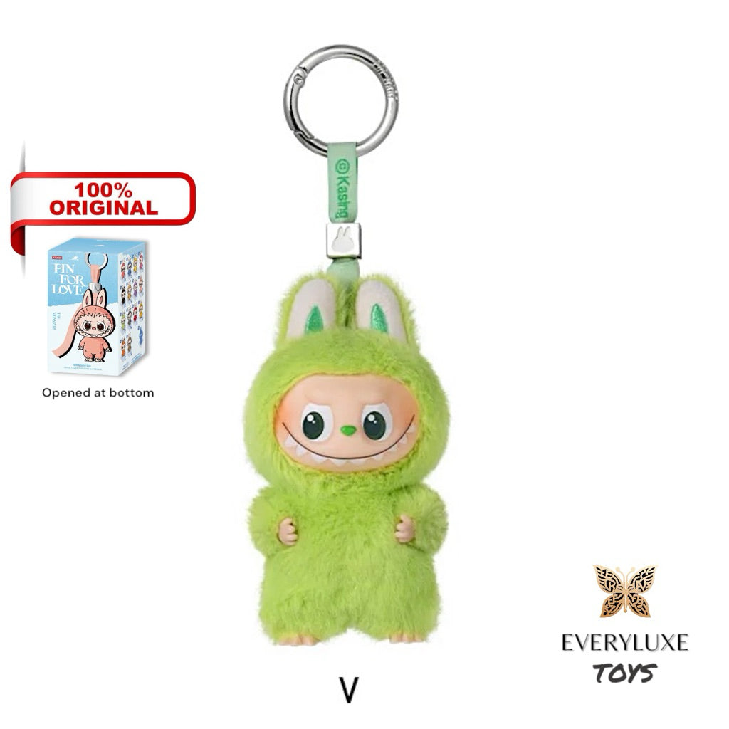 THE MONSTERS LABUBU V4 Pin for Love Vinyl Plush Pendant A-M N-Z Secret Heart ! Bagcharm