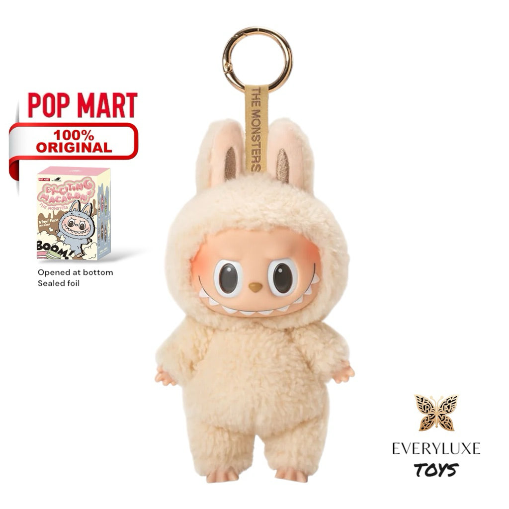 POPMART Exciting Macaron Labubu V1 Vinyl Face Plush Hanging Pendant Bagcharm Keychain