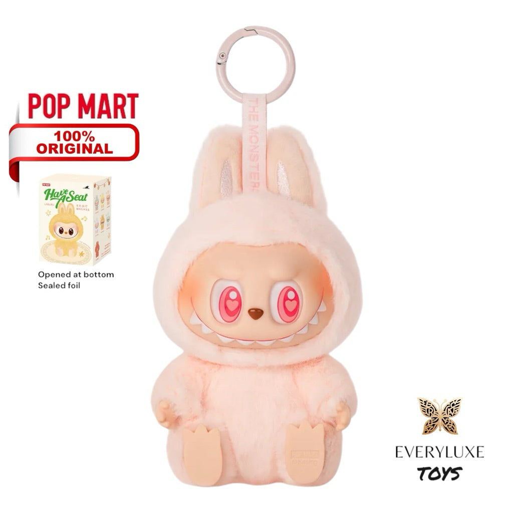 POPMART Have A Seat Labubu V2 Vinyl Plush Pendant BABA DADA QUQU HEHE ZIZI SISI bagcharm Blind box