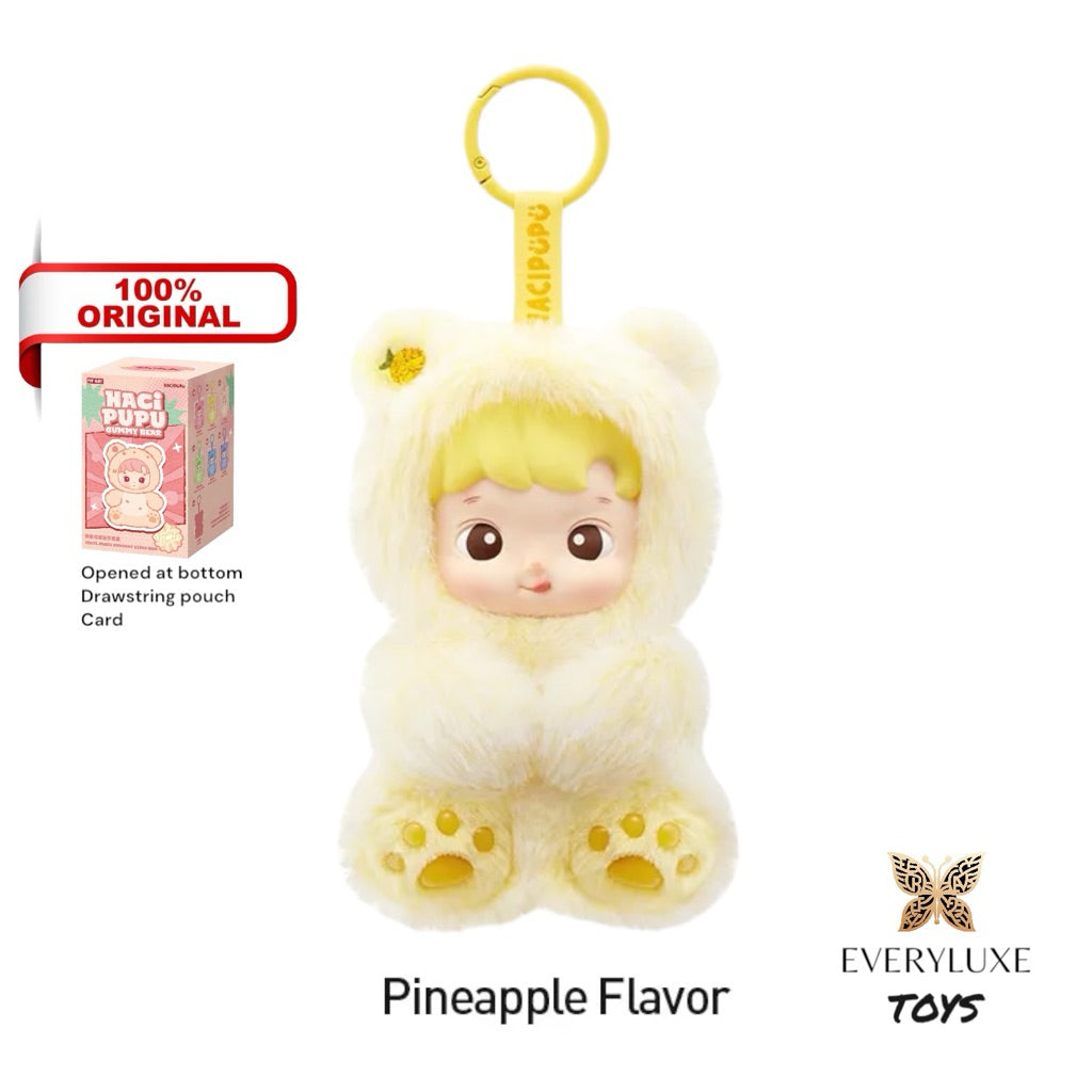 HACIPUPU Gummy Bear Series Vinyl Plush Pendant Peach Cherry Blueberry Green Apple Grape Pineapple