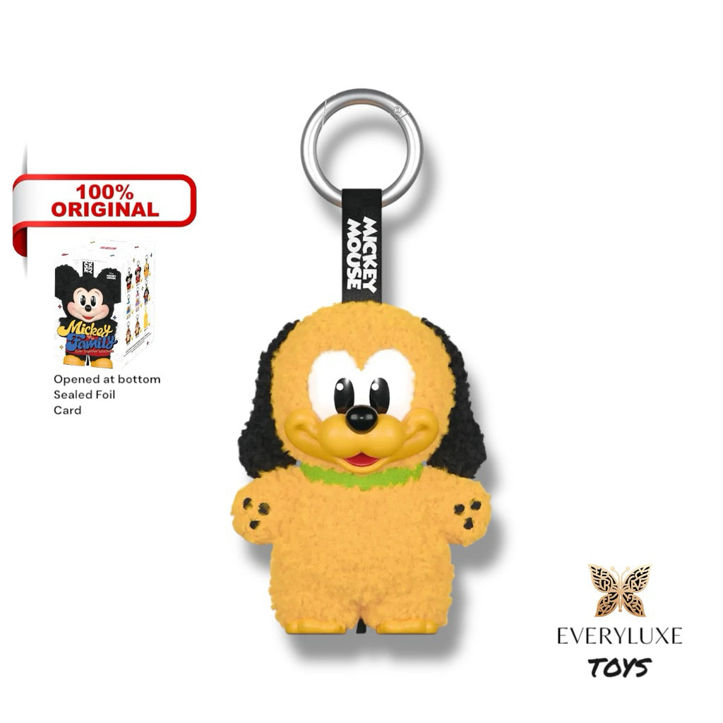 POPMART Mickey Family Cute Together Keychain Series mickey minnie daisy pluto goofy chip dale secret