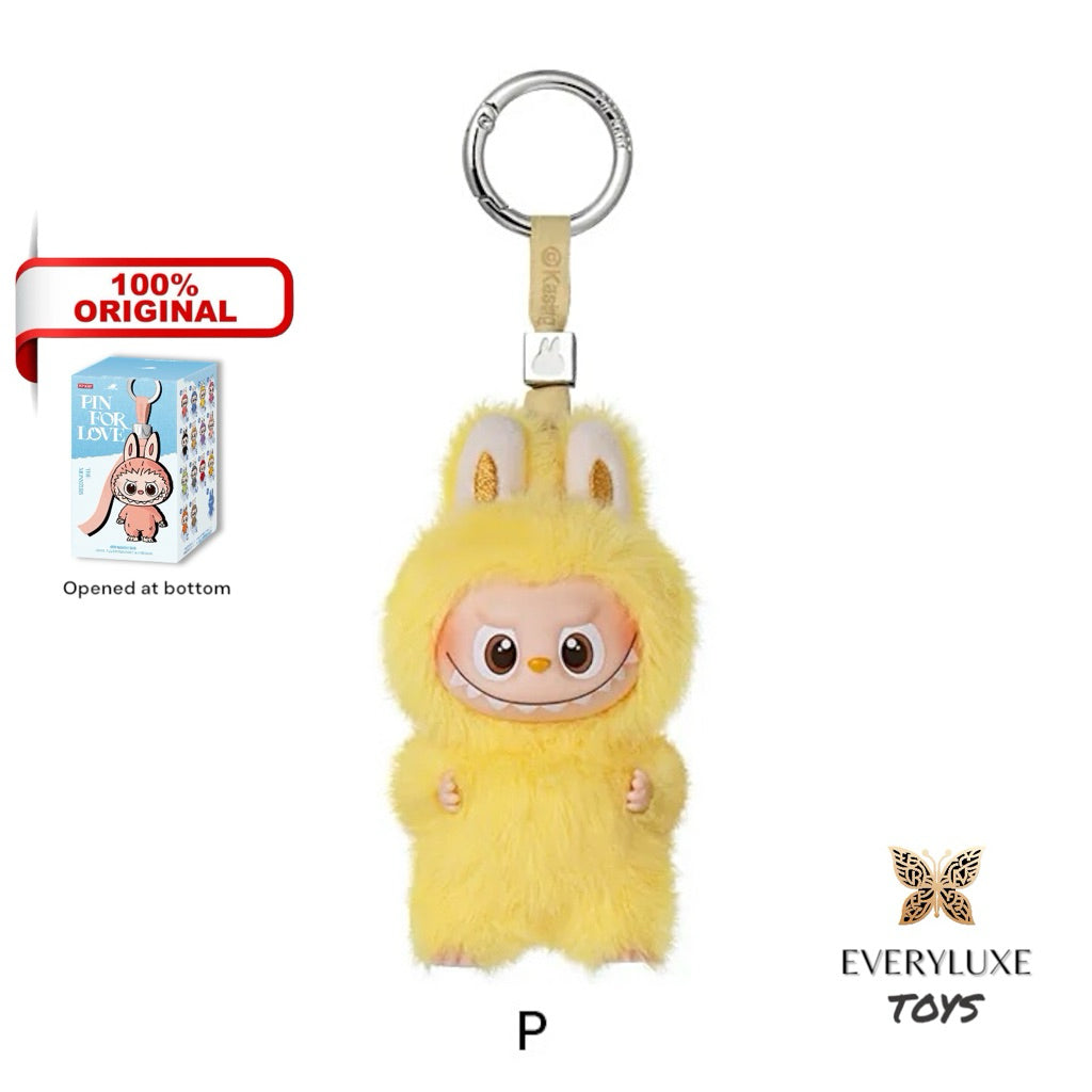THE MONSTERS LABUBU V4 Pin for Love Vinyl Plush Pendant A-M N-Z Secret Heart ! Bagcharm