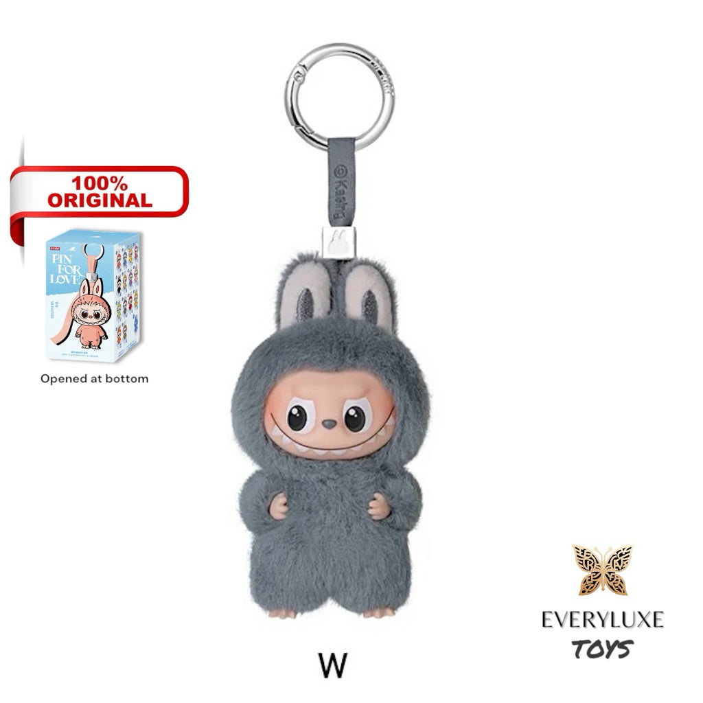 THE MONSTERS LABUBU V4 Pin for Love Vinyl Plush Pendant A-M N-Z Secret Heart ! Bagcharm