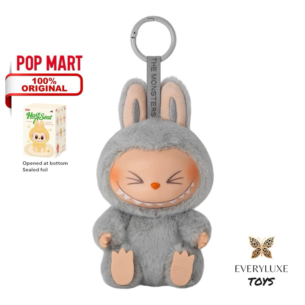 POPMART Have A Seat Labubu V2 Vinyl Plush Pendant BABA DADA QUQU HEHE ZIZI SISI bagcharm Blind box