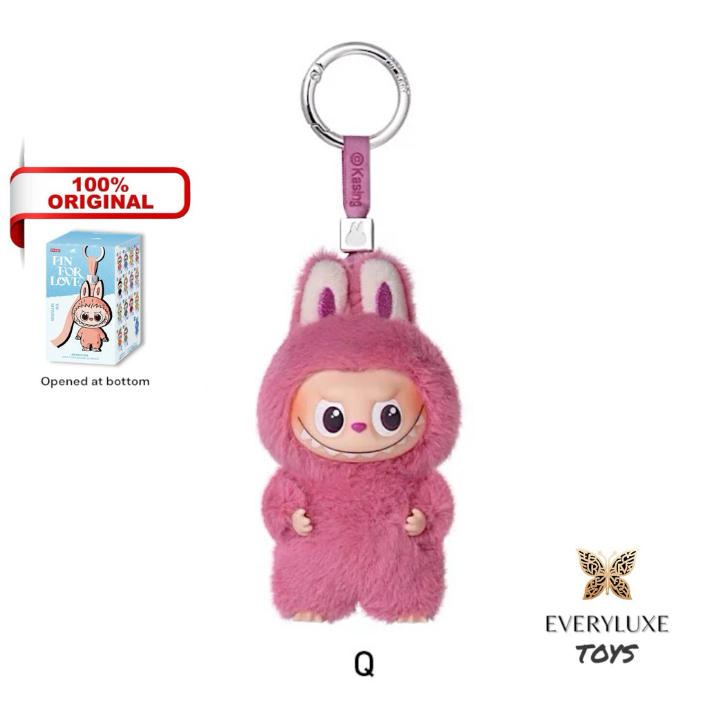 THE MONSTERS LABUBU V4 Pin for Love Vinyl Plush Pendant A-M N-Z Secret Heart ! Bagcharm