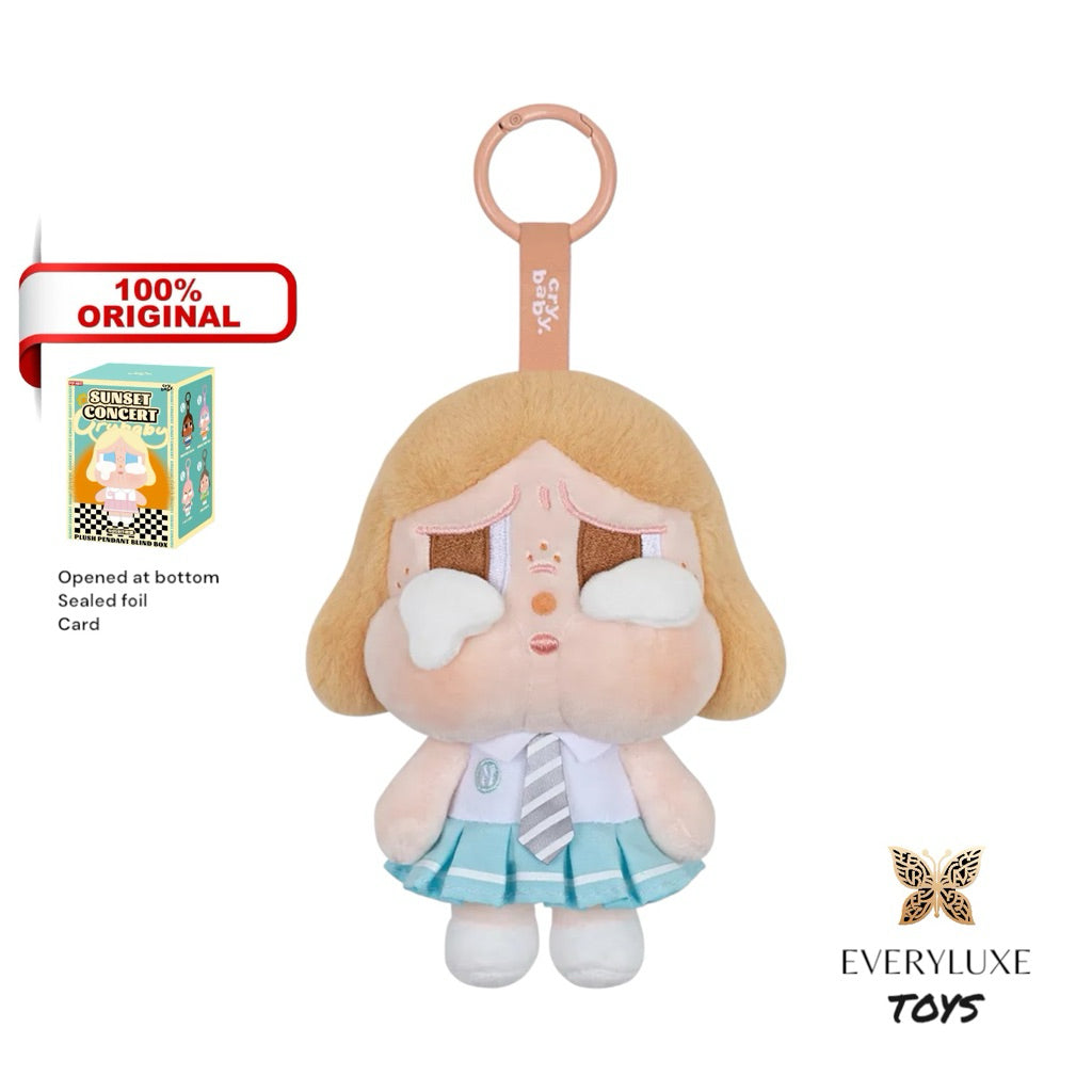 CRYBABY Sunset Concert Series-Plush Pendant Bag charm Pink white gray Secret Gradation season