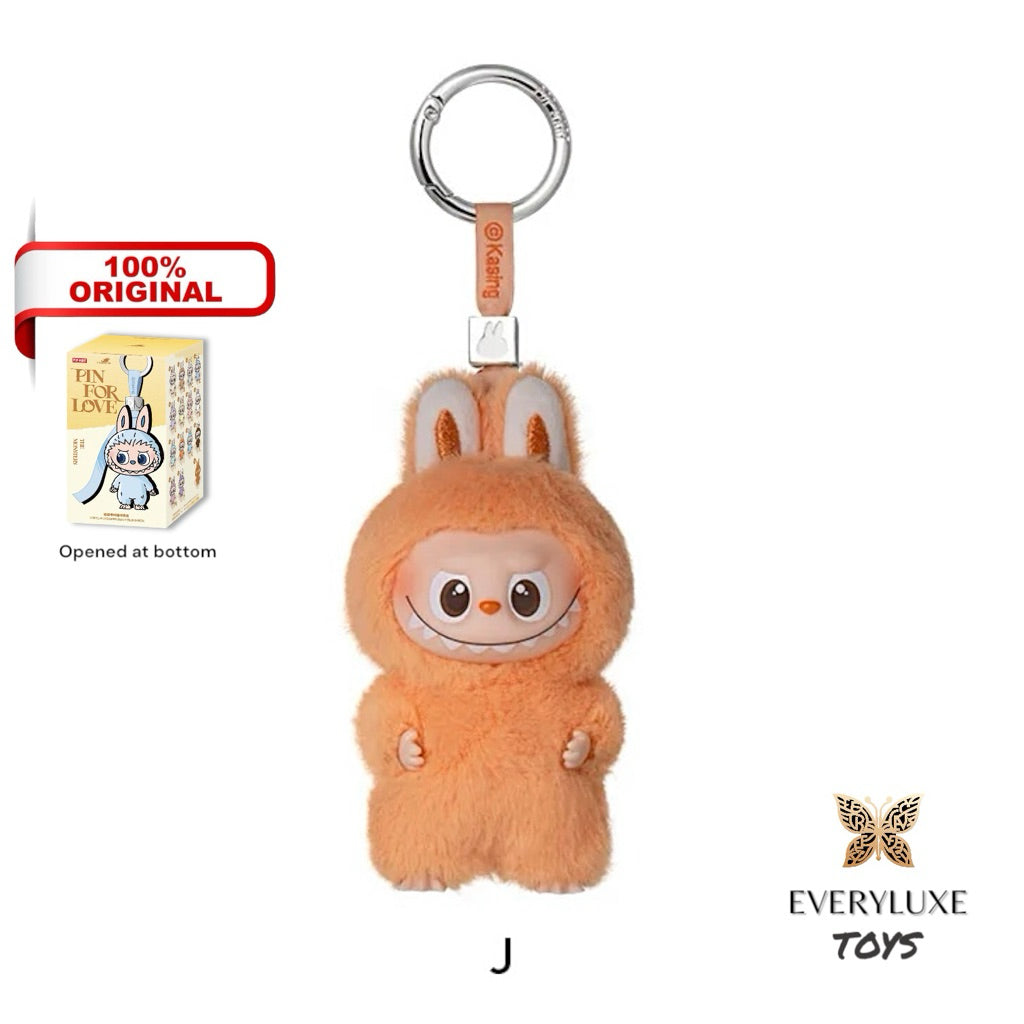 THE MONSTERS LABUBU V4 Pin for Love Vinyl Plush Pendant A-M N-Z Secret Heart ! Bagcharm