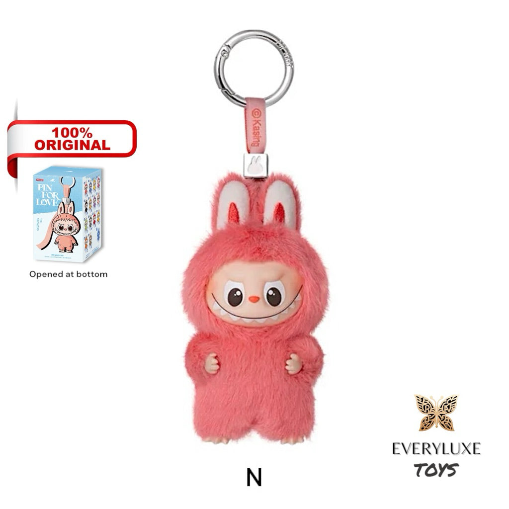 THE MONSTERS LABUBU V4 Pin for Love Vinyl Plush Pendant A-M N-Z Secret Heart ! Bagcharm