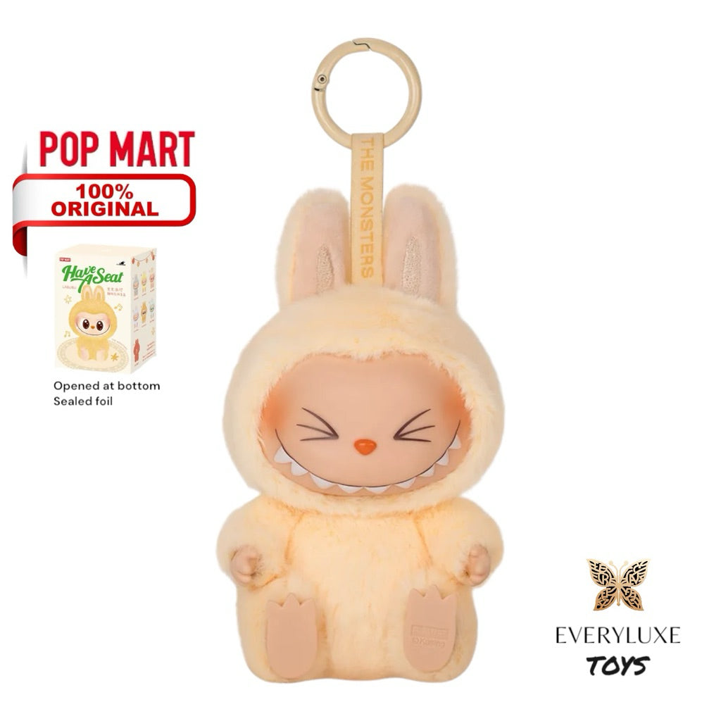 POPMART Have A Seat Labubu V2 Vinyl Plush Pendant BABA DADA QUQU HEHE ZIZI SISI bagcharm Blind box