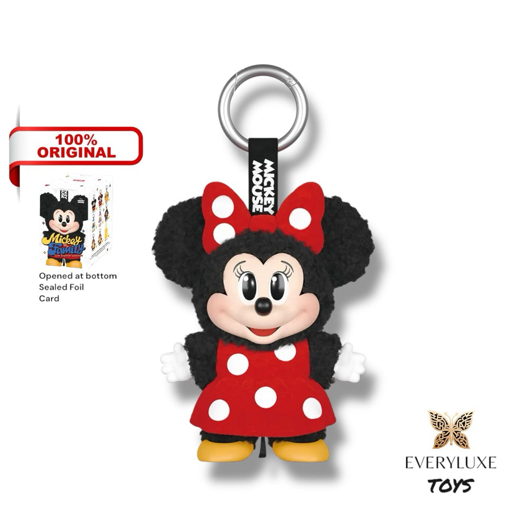 POPMART Mickey Family Cute Together Keychain Series mickey minnie daisy pluto goofy chip dale secret