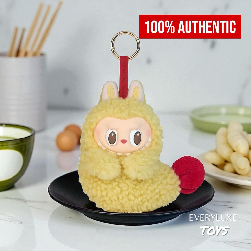 THE MONSTERS Labubu Tempura Shrimp Wacky Mart Series Earphone Case Plush Pendant Bagcharm Keychain