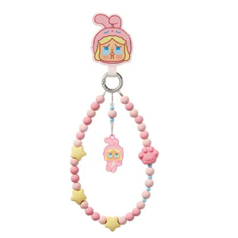 POPMART POPBEAN Pajama Party  Phone Chain Pino Kubo Molly Pucky Crybaby Hacipupu Dimoo Labubu Hirono