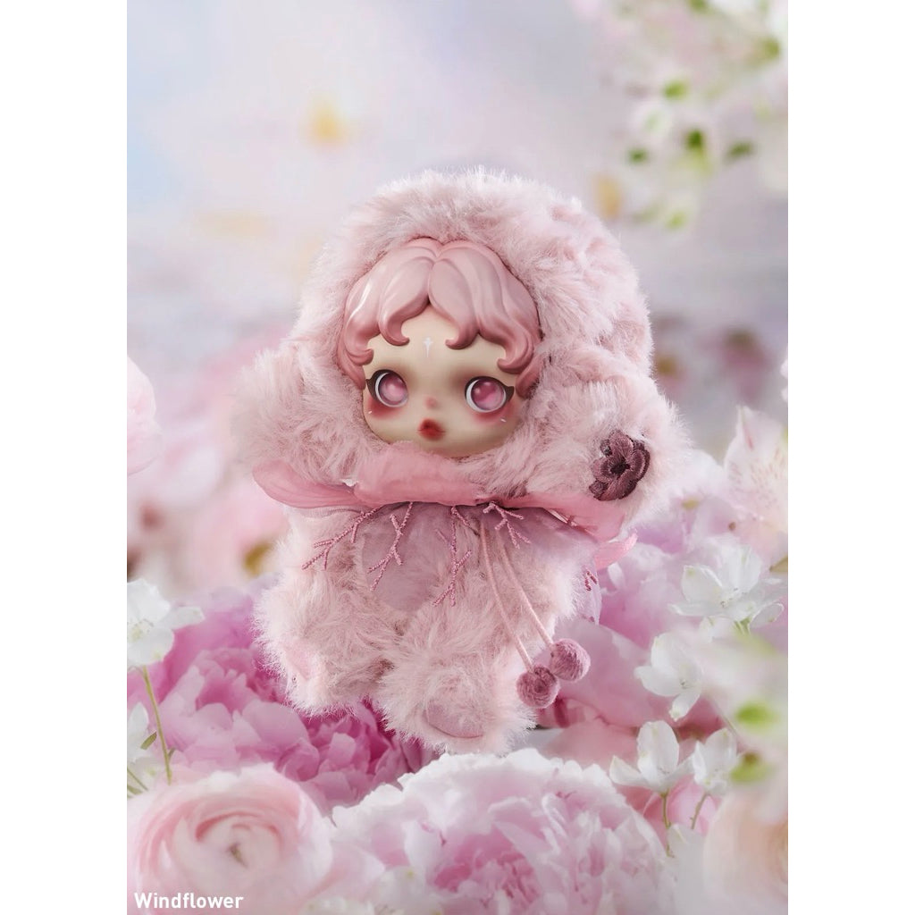 SKULLPANDA L’impressionnisme Plush Doll Pendant Bagcharm Mist Lightning Windflower Dawn Dew