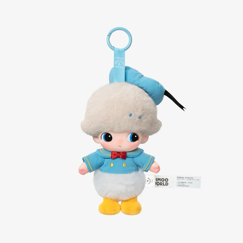 POPMART DIMOO World Disney Series Vinyl Plush Pendant DAISY GIFT PLUTO HOUSE CHIP Keychain Bagcharm