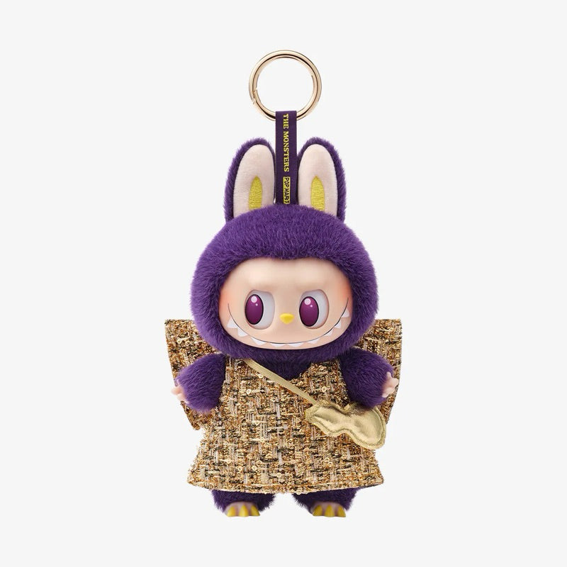 POPMART LABUBU Plush Pendant Bag Charm Fall In Wild Wings of Fortune