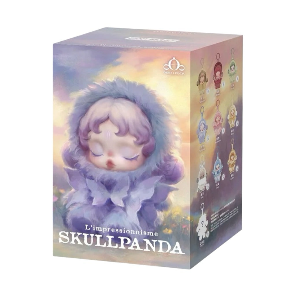 SKULLPANDA L’impressionnisme Plush Doll Pendant Bagcharm Mist Lightning Windflower Dawn Dew