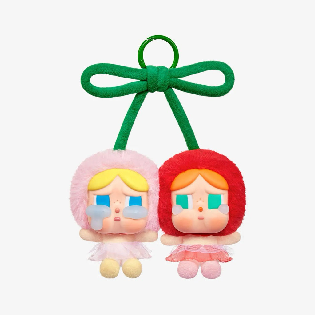 POPMART CRYBABY Crying For Love Plush Hanging Card Pendant Bagcharm Love You Cherry Much
