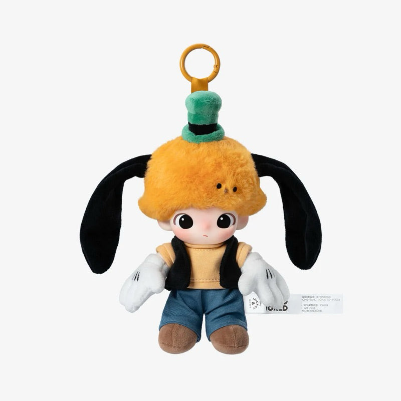 POPMART DIMOO World Disney Series Vinyl Plush Pendant DAISY GIFT PLUTO HOUSE CHIP Keychain Bagcharm