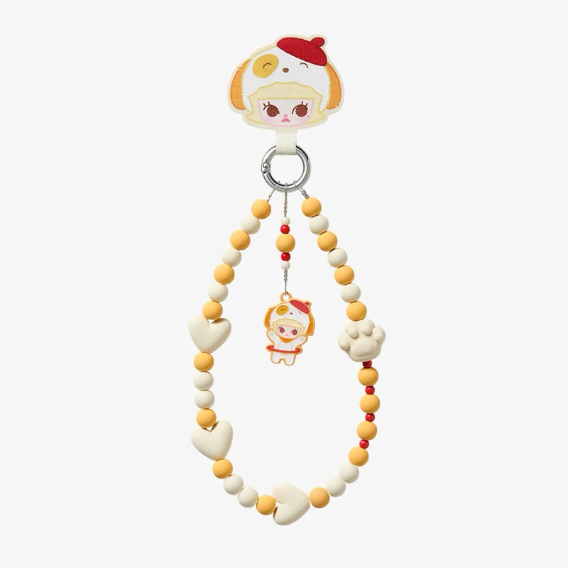 POPMART POPBEAN Pajama Party  Phone Chain Pino Kubo Molly Pucky Crybaby Hacipupu Dimoo Labubu Hirono
