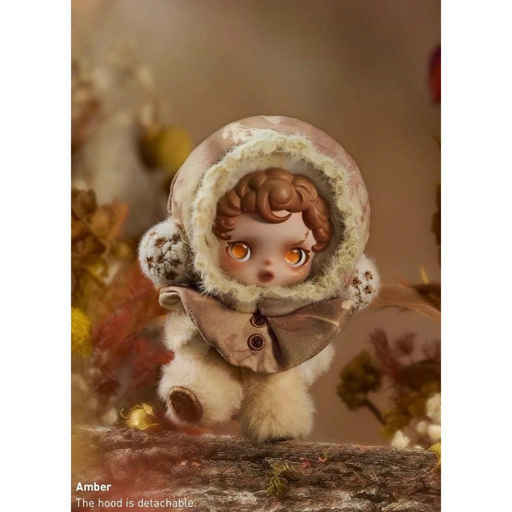 SKULLPANDA L’impressionnisme Plush Doll Pendant Bagcharm Mist Lightning Windflower Dawn Dew