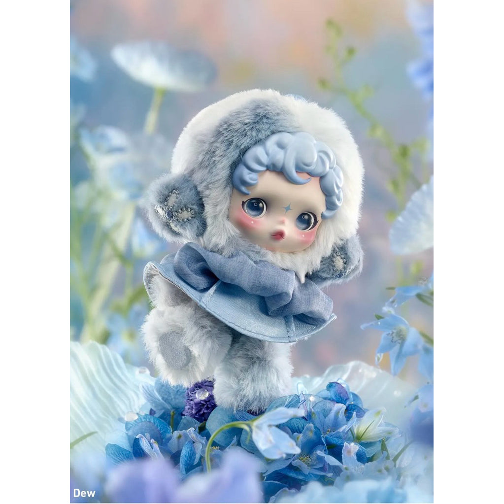 SKULLPANDA L’impressionnisme Plush Doll Pendant Bagcharm Mist Lightning Windflower Dawn Dew
