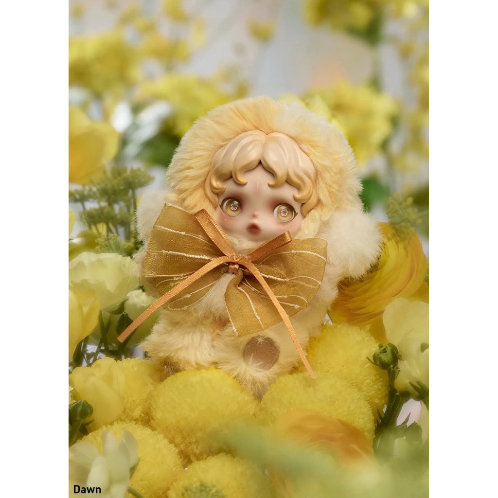 SKULLPANDA L’impressionnisme Plush Doll Pendant Bagcharm Mist Lightning Windflower Dawn Dew
