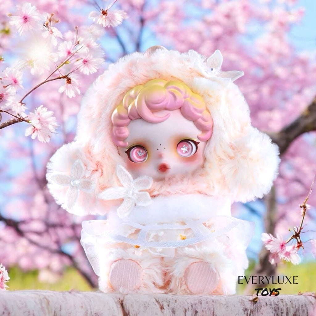 SKULLPANDA L’impressionnisme Plush Doll Pendant Bagcharm Mist Lightning Windflower Dawn Dew
